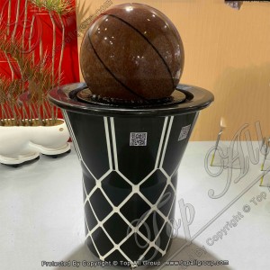 TASBF-053 NBA basketball granite rolling sphere fountain