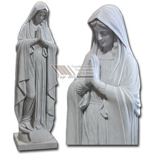 Blessed Virgin Mary Marble Statue TARS-012