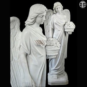 China Factory for China Natural Stone White Marble Statue/ Portrait/ Sculpture/Human/Angel Sculptures for Home Decoration