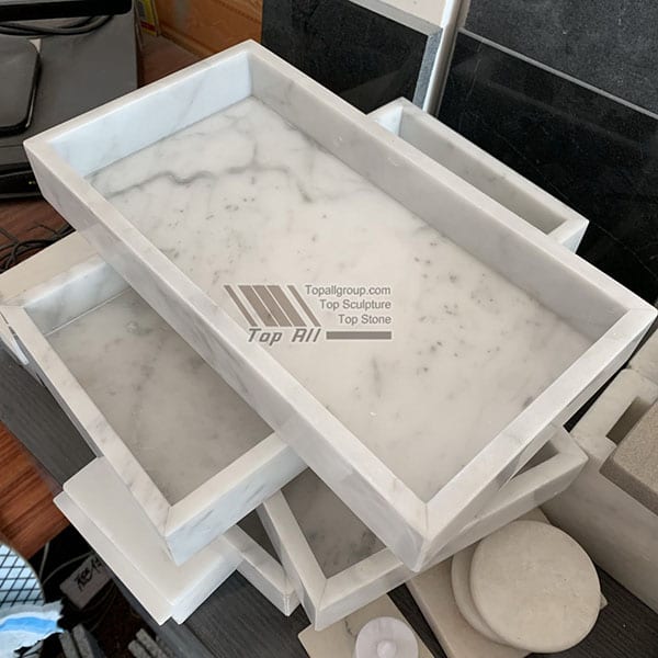 Special Price for Cross Headstones -
 Nature Carrara white marble hotel serving trays TASC-001 – Top All Group