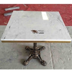 Factory Selling China Natural Stone Round/Rectangle White /Grey /Black Marble Top Dining Table Tops in Wholesale