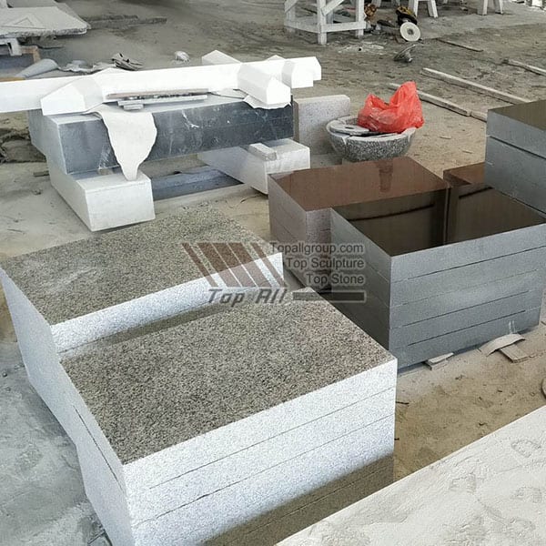 China Factory Granite Slant Memorials Flat Footstones TATBS-010 detail pictures
