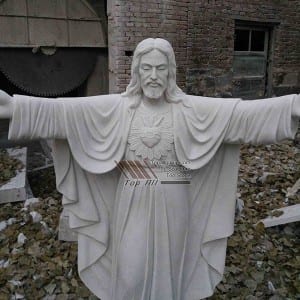 Free sample for China Life Size Outdoor Garden Religious Decoration Hand Carving Risen Jesus Marble Sculpture Mfsb-26