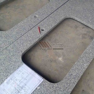 I-G603 Gray ene-granite countertop emhlophe