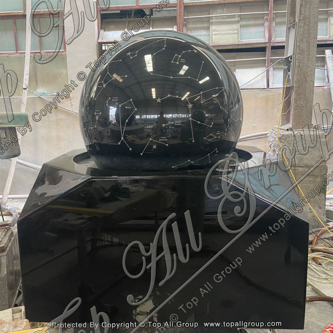 TASBF-085 Crystal Ball Rotating Fountain detail pictures