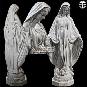 Den hellige jomfru Maria marmorstatue TARS-012