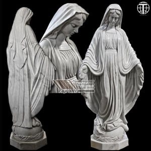 Blessed Virgin Mary Marble Statue TARS-012