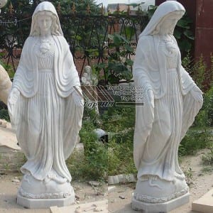 Blessed Virgin Mary Marble Statue TARS-012