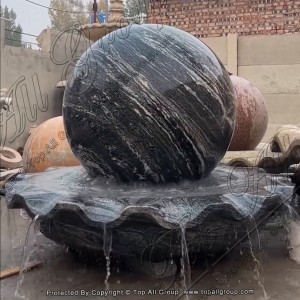 TASBF-083 Cloudyscape Granite Sphere Fountain