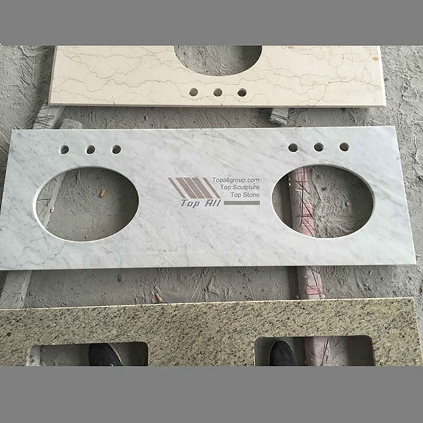 Wholesale Price China Granite Decorative Stone Columns -
 Carrara White Marble countertop Vanity Top – Top All Group