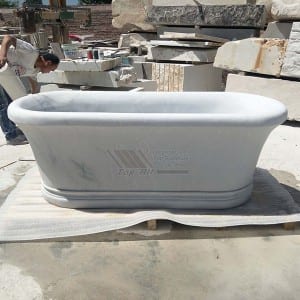 Factory Cheap China Matte White Artificial Stone Solid Surface Freestanding Hot Bathtub