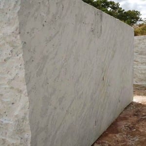 Andromeda white granite slab.