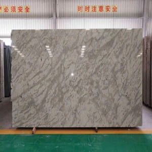 Andromeda white granite slab.