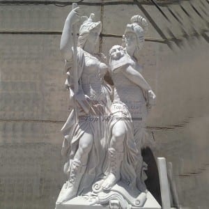 Gamle italienske soldater marmor statue skulptur TPAS-007