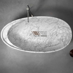 Nature Carrara White Marble Bathtub TABT-001
