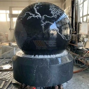 Cheapest Factory China Garden Stone Marble Granite Rolling Sphere Ball Water Fountain for Fengshui (SF-B101)