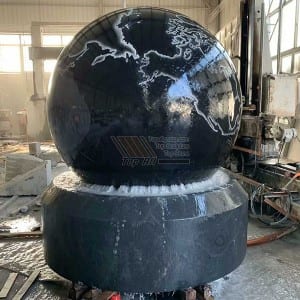 Big Size Black Granite Ball Fountain TASBF-009