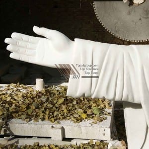 ODM Supplier China Stone White Marble Jesus Statue (XMJ-FG04)