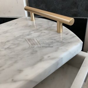 Nature Carrara baltā marmora viesnīcas servēšanas paplātes TASC-002