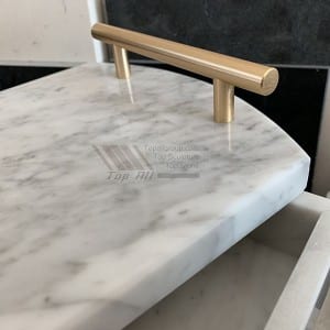 Nature Carrara hōkele marble keʻokeʻo e lawelawe ana i nā pā TASC-002