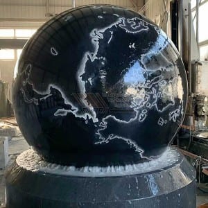 Factory directly Coated Tempered Reflective Fire Pit Glass -
 Stone Ball Fountain TASBF-009 – Top All Group