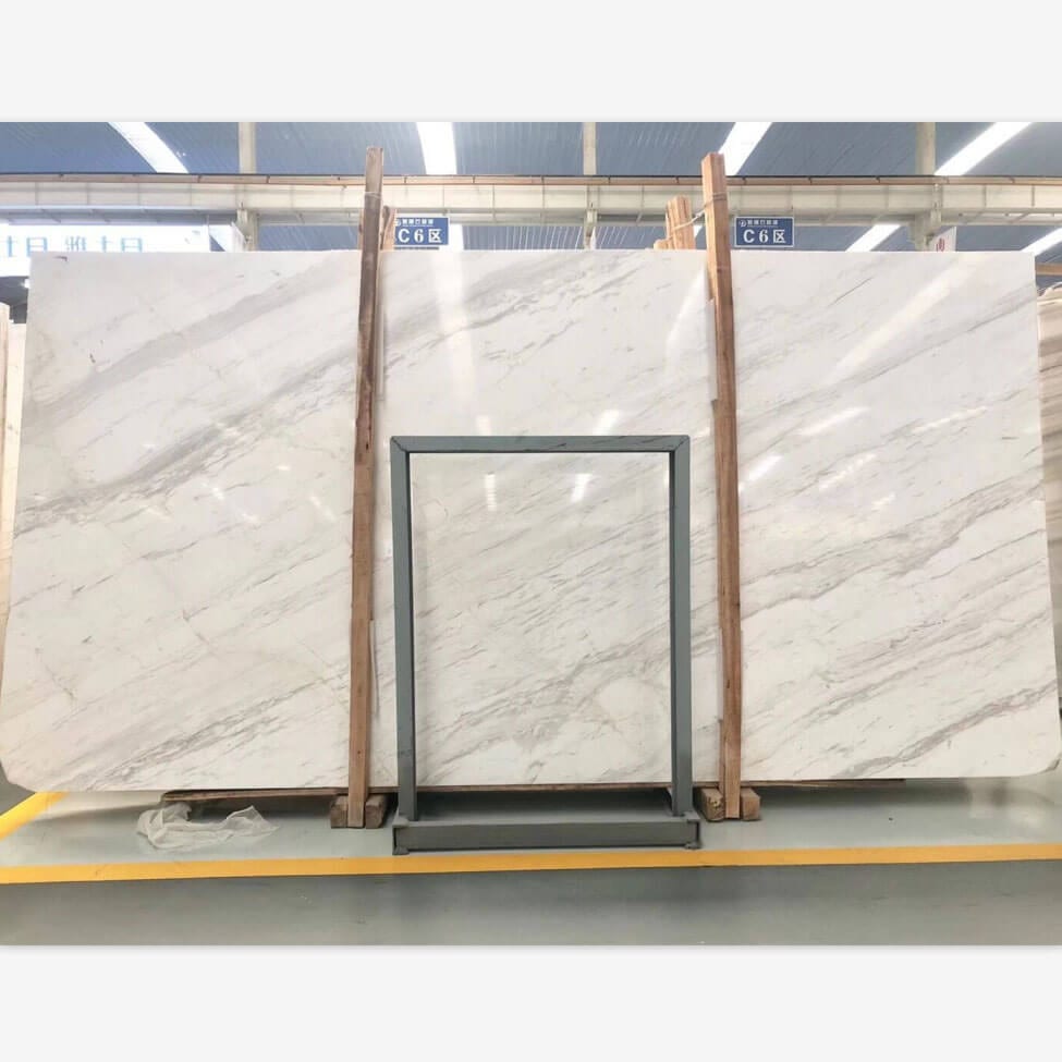 Factory Supply Marble Bath Tub -
 Volakas White Marble Slabs. – Top All Group