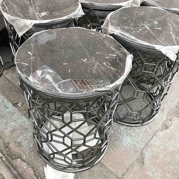 Factory For Outdoor Gas Fire Pit Glass -
 Side End Table TAST-006 – Top All Group