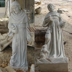 St Francis Marble Statue TARS-011