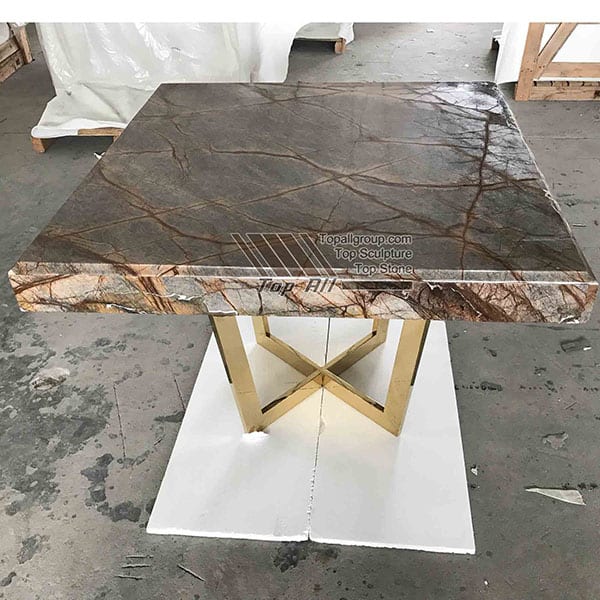 Discountable price Veined White Marble Tiles - Other Table TAOT-001 – Top All Group