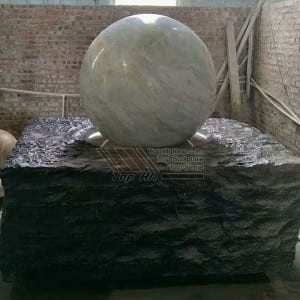 Cheapest Factory China Outdoor Natural Marble Feng Shui Fountain Hand Carved Garden Marble Water Fountain Ball