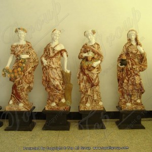 72” life size four season marble garden sculpture TPFSS-007