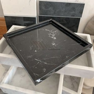 Nature black marble hotel serving trays towel trays TASC-003