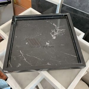 Nature black marble hotel serving trays towel trays TASC-003