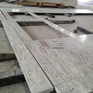 Walungan granit bodas countertop Vanity Top