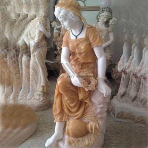 life size girl marble statue TPAS-010