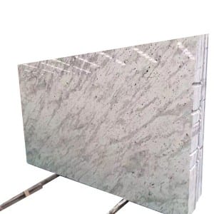 Andromeda white granite slab.