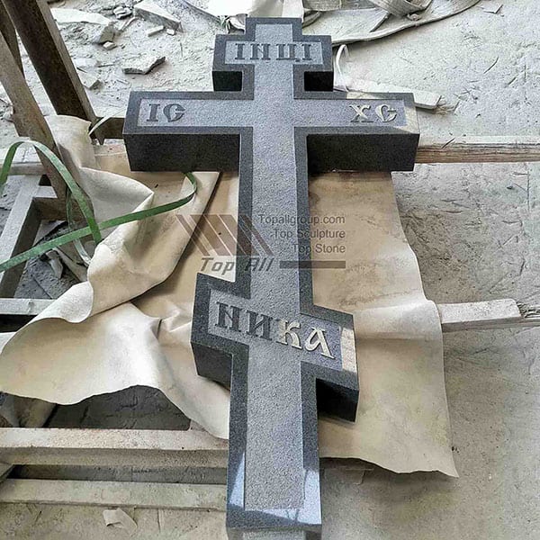 Russian Style Granite Tombstone Headstone TATBS-006 detail pictures