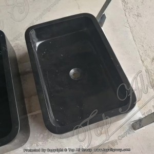 Black Marble Washing Basin For Hotel TASS-049