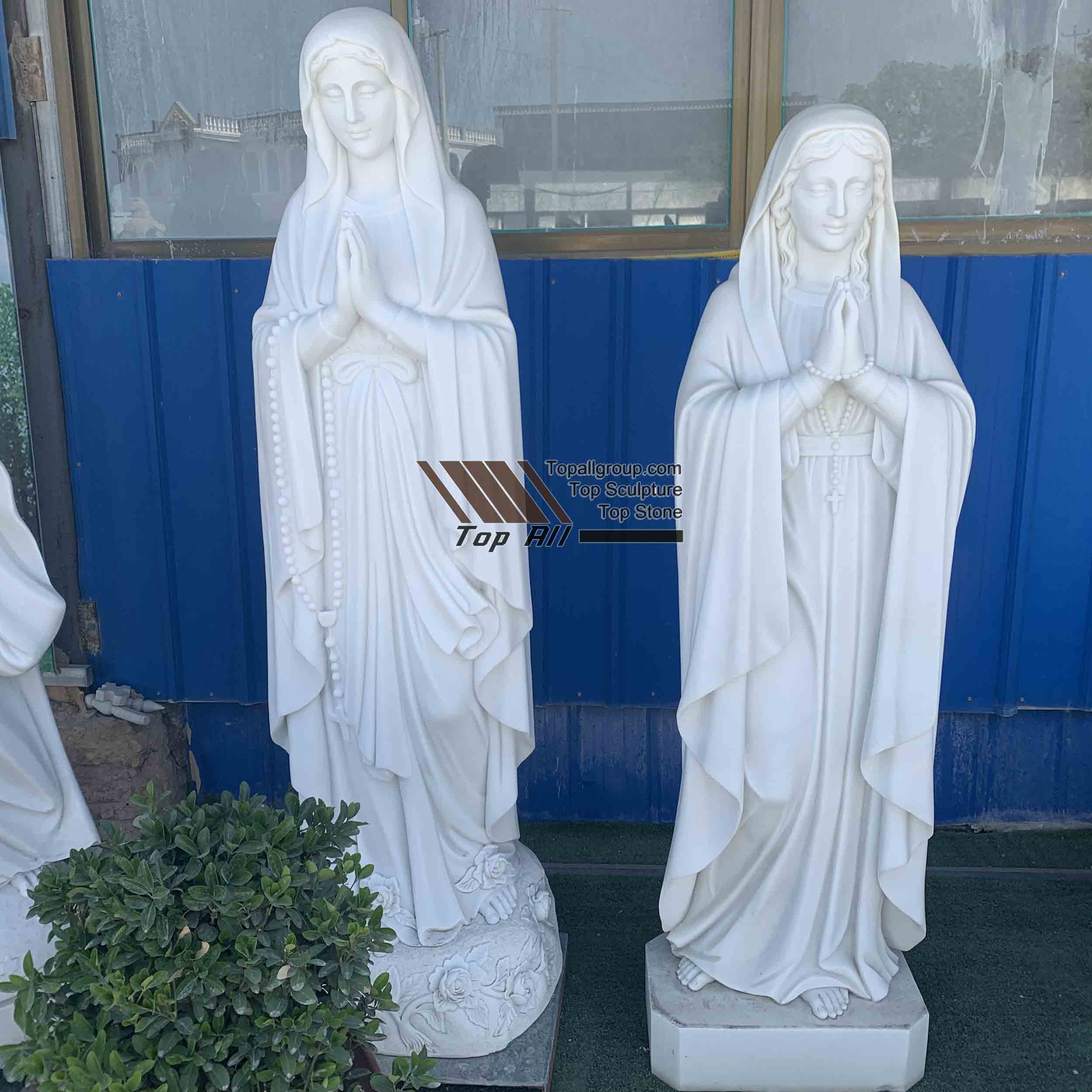 Life Size Blessed Virgin Mary Marble Statue TARS026 detail pictures