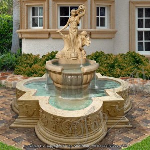 Carved Stone Marble Carving Water Fountain for Landscape Yard TAGF-34