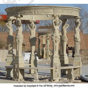 Carving sculpture stone gazebo TAGG-036