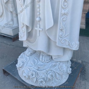 Santa católica estatua de mármol nuestra señora de Fátima TARS034