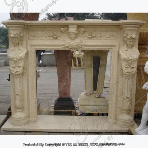 China Carved Marble Fireplace Mental TAFM-044