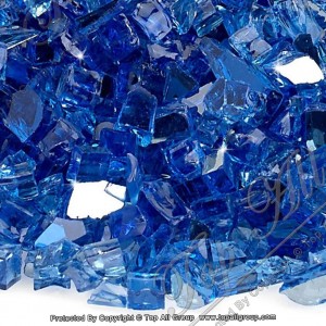 1/4 "Cobalt Reflective Fire Glass