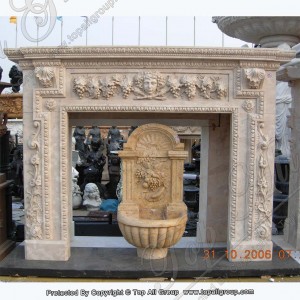 I-Cream marble firplace mantel TAFM-026