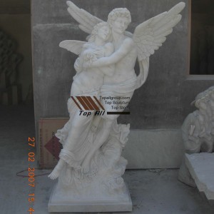 Cupid ine Psyshe Marble Sculpture TSAS-006