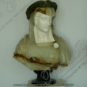 Personnaliséierten Design Mix Faarf Marble Fra Bust Statue TABS-038