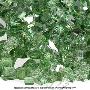 1/4" Evergreen Reflective Fire Glass