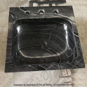 Завадская рукамыйніца Black Wood Marble ТАСС-051