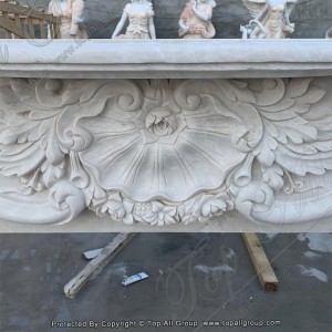 Factroy White Marble open haard Surround TAFM-006